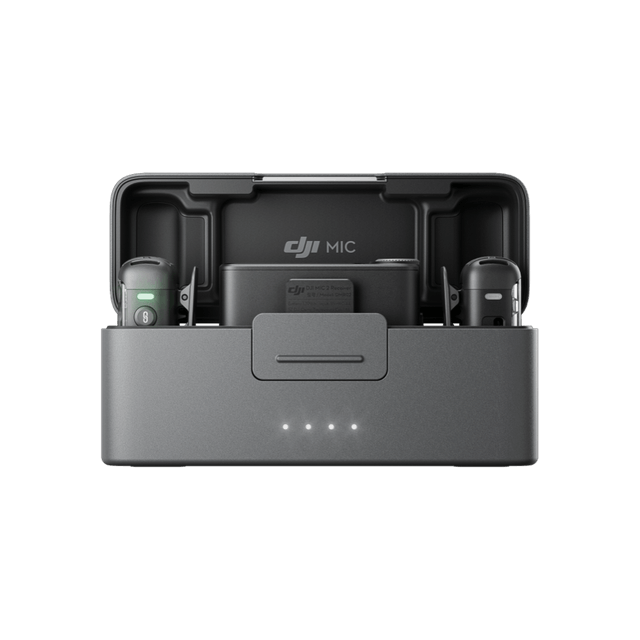 DJI wireless lavalier microphone setup